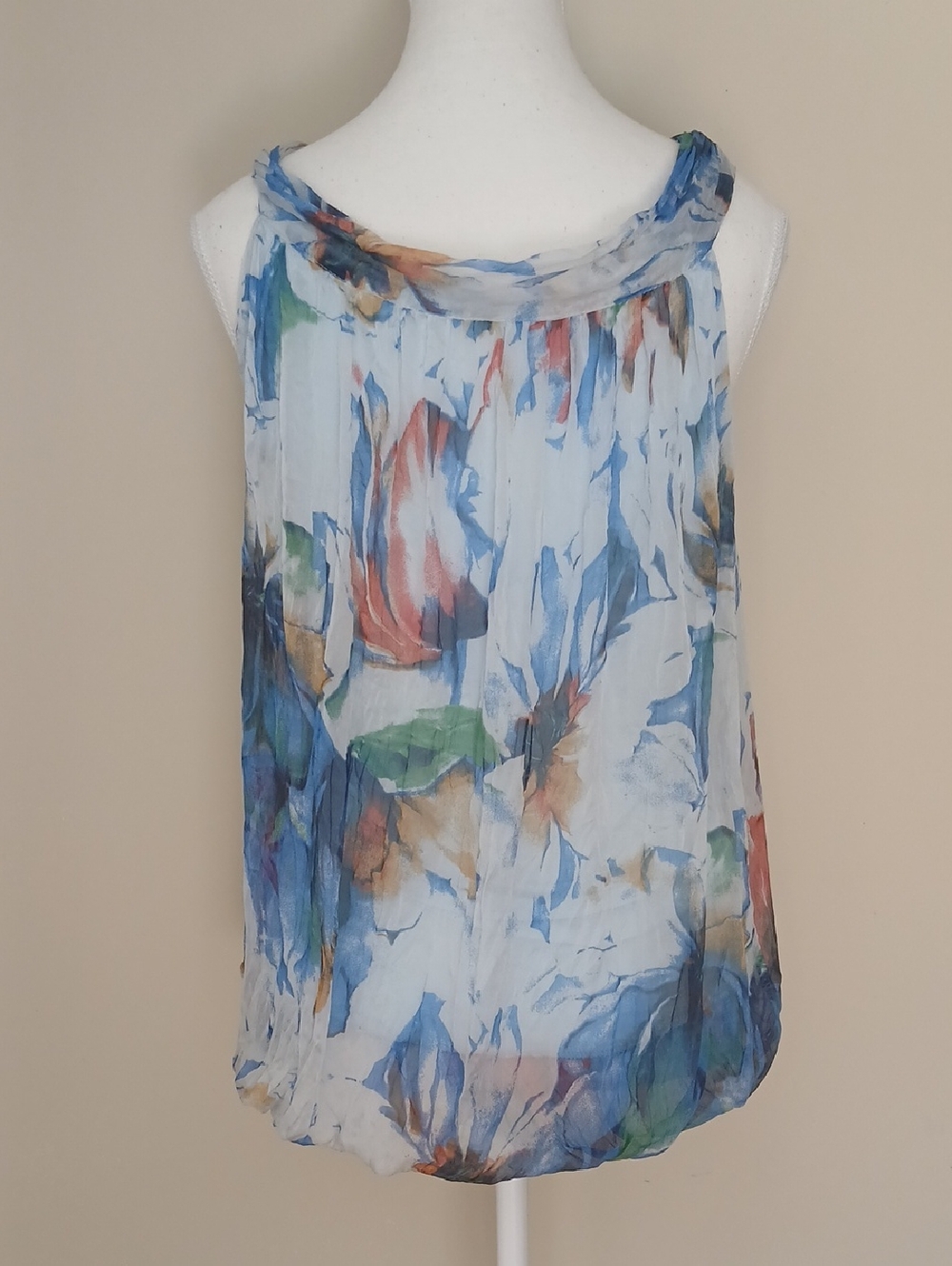 Carla Conti Sleeveless Silk Blouse Size Medium - Picture 4 of 7